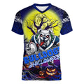 We Are Bulldogs Halloween Women V-Neck T-Shirt Pumpkin Scary Spooky Season - Aussie Hoodie