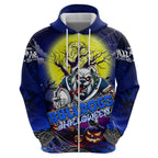 We Are Bulldogs Halloween Zip Hoodie Pumpkin Scary Spooky Season - Aussie Hoodie