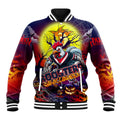 We Are Roosters Halloween Baseball Jacket Pumpkin Scary Spooky Season - Aussie Hoodie