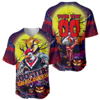 We Are Roosters Halloween Baseball Jersey Pumpkin Scary Spooky Season - Aussie Hoodie