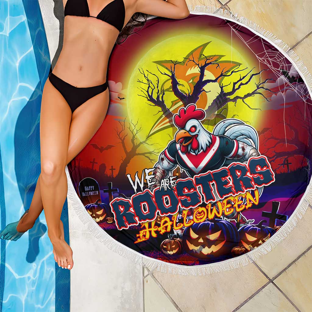 We Are Roosters Halloween Beach Blanket Pumpkin Scary Spooky Season - Aussie Hoodie
