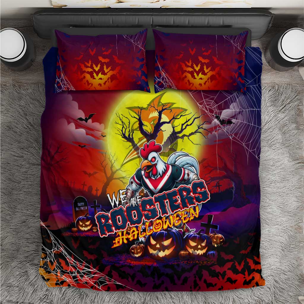 We Are Roosters Halloween Bedding Set Pumpkin Scary Spooky Season - Aussie Hoodie