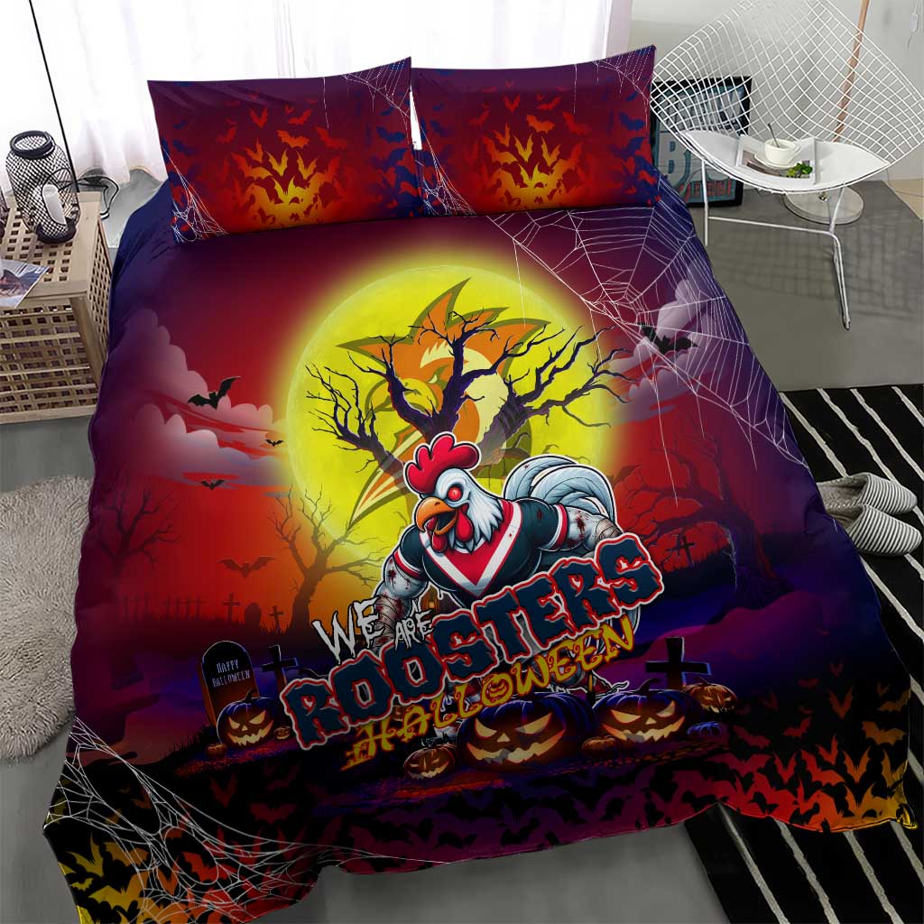 We Are Roosters Halloween Bedding Set Pumpkin Scary Spooky Season - Aussie Hoodie