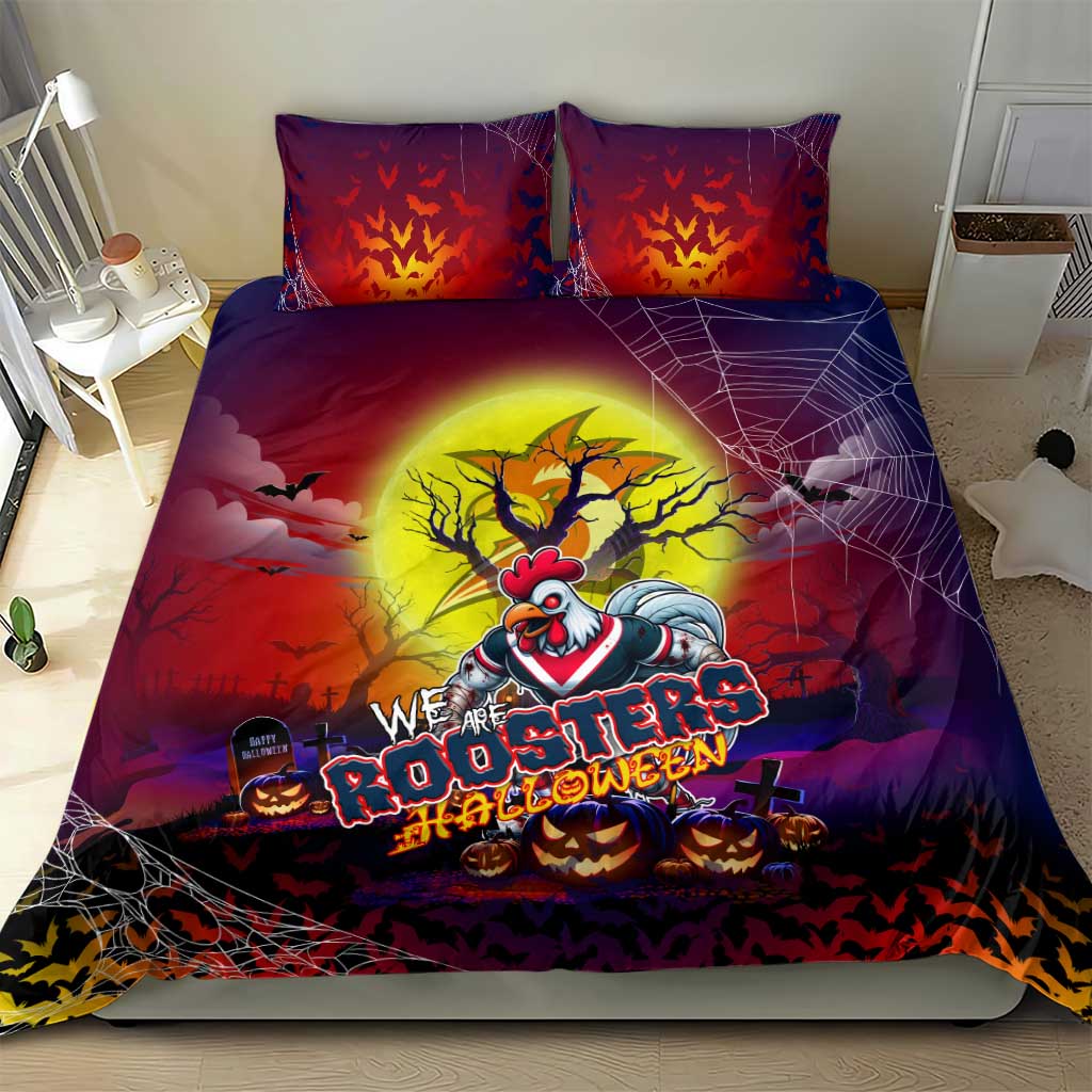 We Are Roosters Halloween Bedding Set Pumpkin Scary Spooky Season - Aussie Hoodie
