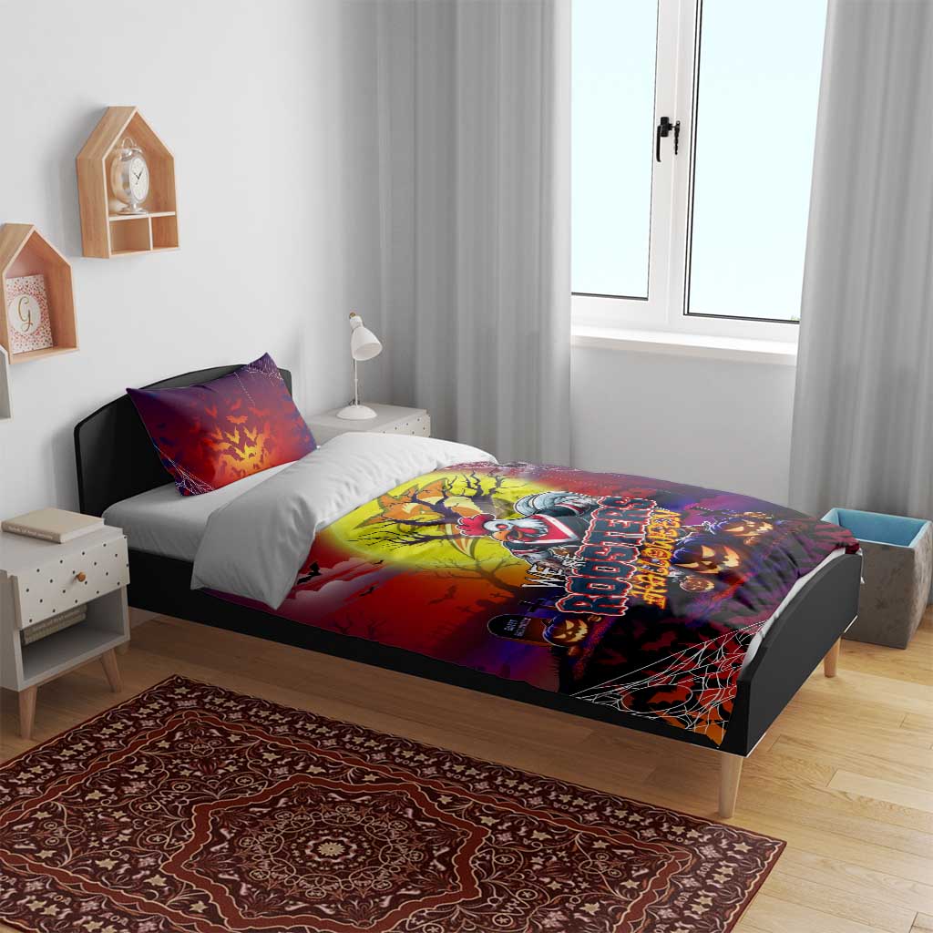We Are Roosters Halloween Bedding Set Pumpkin Scary Spooky Season - Aussie Hoodie
