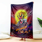 We Are Roosters Halloween Blanket Pumpkin Scary Spooky Season - Aussie Hoodie