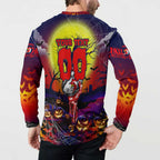 We Are Roosters Halloween Button Sweatshirt Pumpkin Scary Spooky Season - Aussie Hoodie