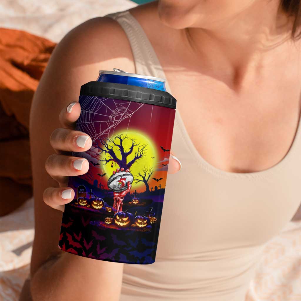 We Are Roosters Halloween 4 in 1 Can Cooler Tumbler Pumpkin Scary Spooky Season - Aussie Hoodie