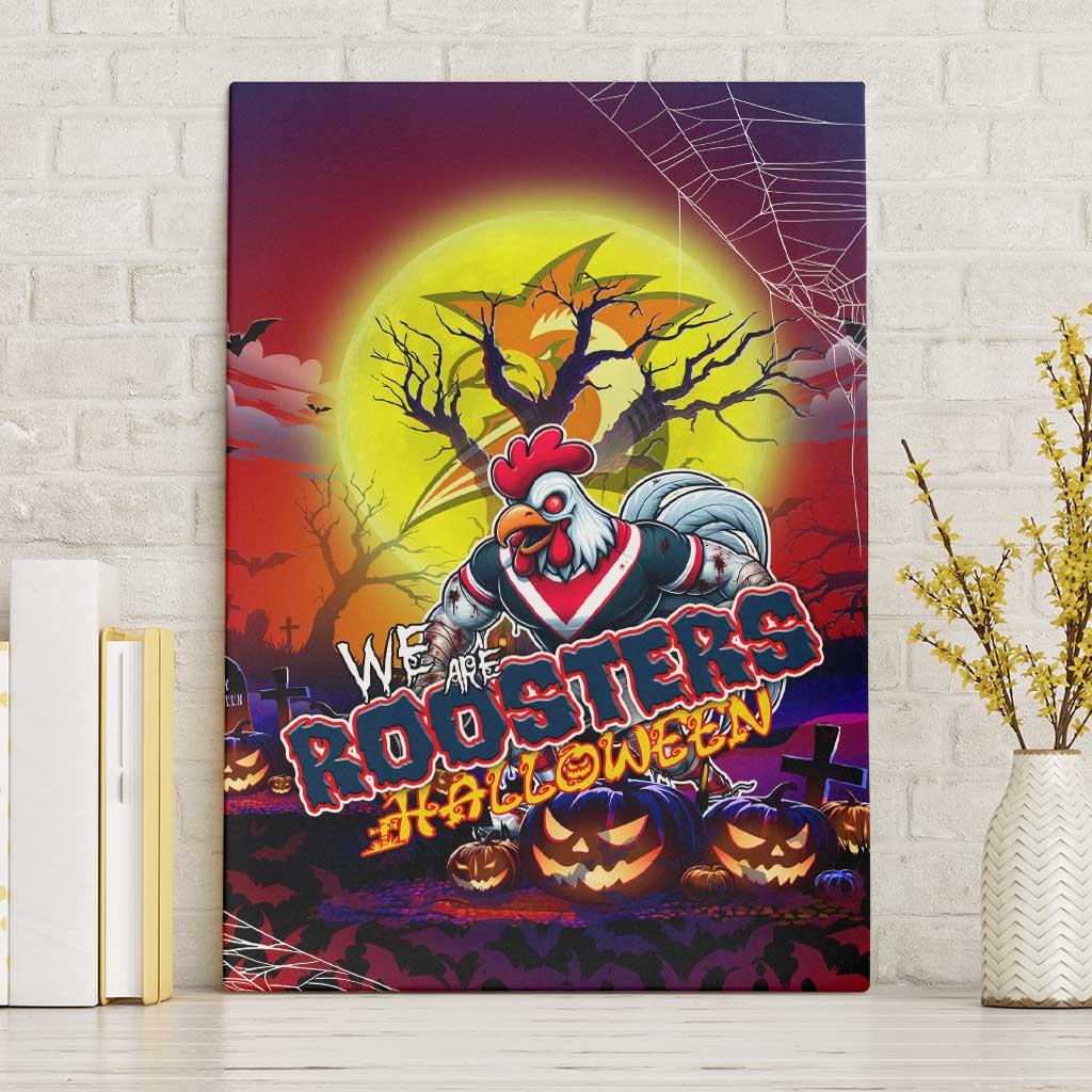 We Are Roosters Halloween Canvas Wall Art Pumpkin Scary Spooky Season - Aussie Hoodie