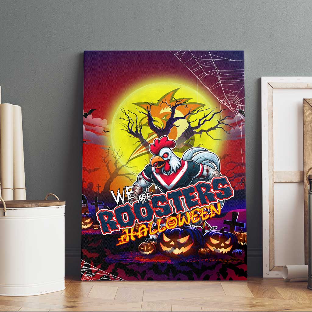 We Are Roosters Halloween Canvas Wall Art Pumpkin Scary Spooky Season - Aussie Hoodie