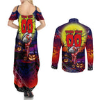 We Are Roosters Halloween Couples Matching Summer Maxi Dress and Long Sleeve Button Shirt Pumpkin Scary Spooky Season - Aussie Hoodie