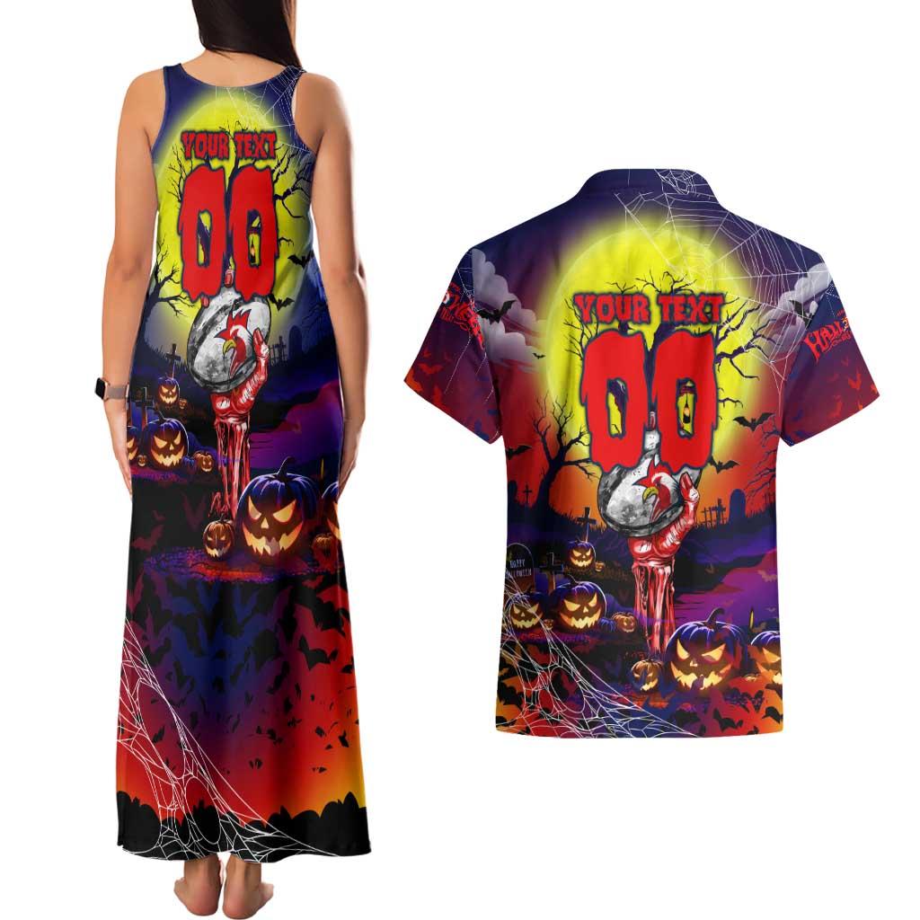 We Are Roosters Halloween Couples Matching Tank Maxi Dress and Hawaiian Shirt Pumpkin Scary Spooky Season - Aussie Hoodie