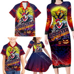 We Are Roosters Halloween Family Matching Long Sleeve Bodycon Dress and Hawaiian Shirt Pumpkin Scary Spooky Season - Aussie Hoodie