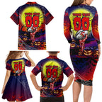 We Are Roosters Halloween Family Matching Long Sleeve Bodycon Dress and Hawaiian Shirt Pumpkin Scary Spooky Season - Aussie Hoodie