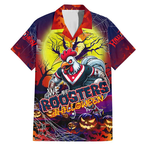 We Are Roosters Halloween Family Matching Mermaid Dress and Hawaiian Shirt Pumpkin Scary Spooky Season - Aussie Hoodie