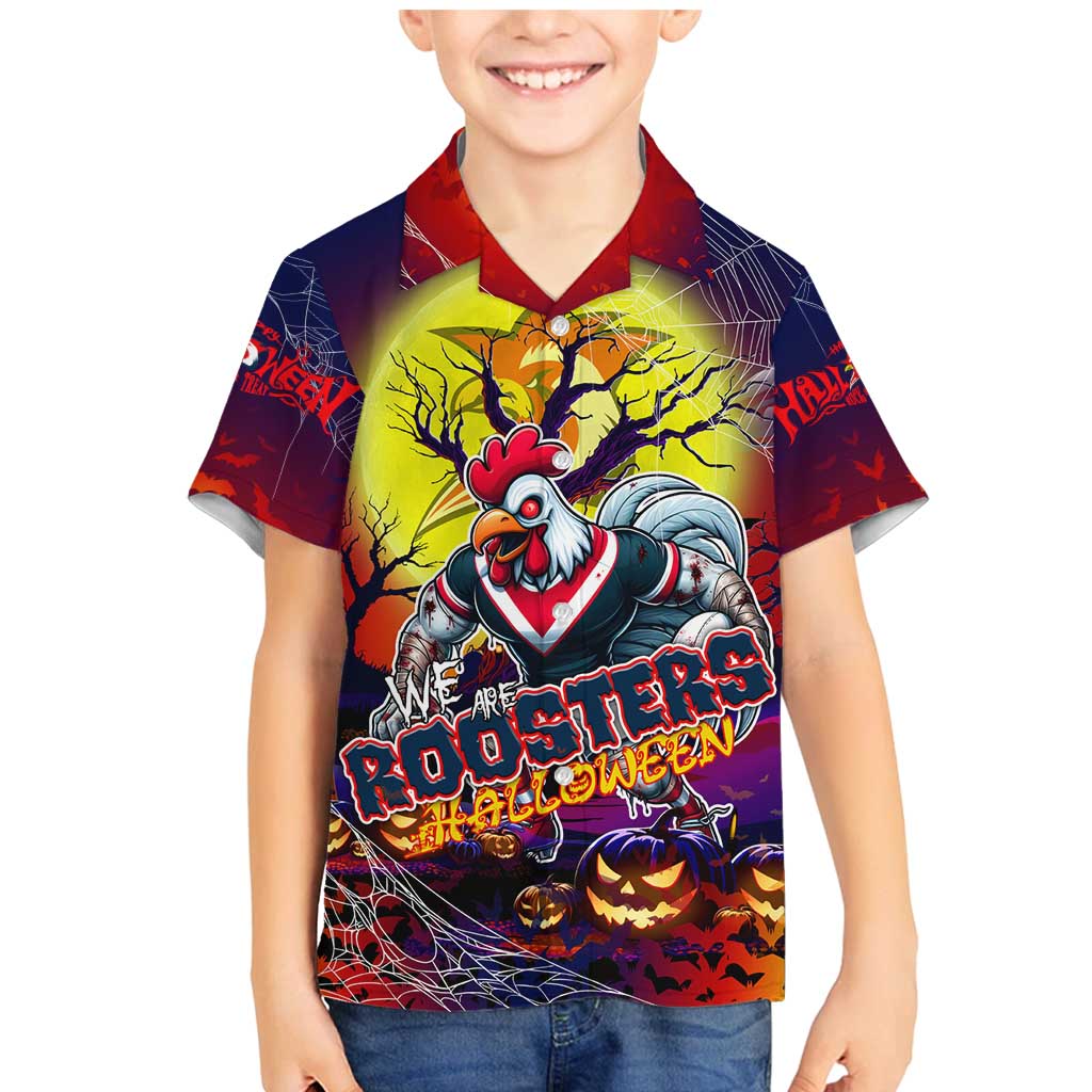 We Are Roosters Halloween Family Matching Mermaid Dress and Hawaiian Shirt Pumpkin Scary Spooky Season - Aussie Hoodie