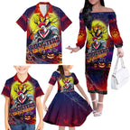 We Are Roosters Halloween Family Matching Off The Shoulder Long Sleeve Dress and Hawaiian Shirt Pumpkin Scary Spooky Season - Aussie Hoodie