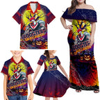 We Are Roosters Halloween Family Matching Off Shoulder Maxi Dress and Hawaiian Shirt Pumpkin Scary Spooky Season - Aussie Hoodie