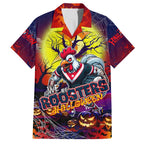We Are Roosters Halloween Family Matching Off Shoulder Maxi Dress and Hawaiian Shirt Pumpkin Scary Spooky Season - Aussie Hoodie