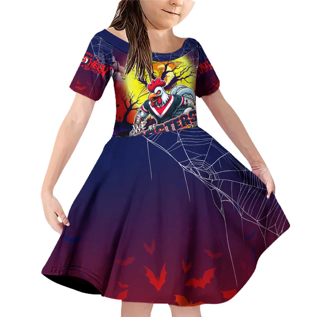 We Are Roosters Halloween Family Matching Off Shoulder Short Dress and Hawaiian Shirt Pumpkin Scary Spooky Season - Aussie Hoodie