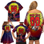 We Are Roosters Halloween Family Matching Off Shoulder Short Dress and Hawaiian Shirt Pumpkin Scary Spooky Season - Aussie Hoodie