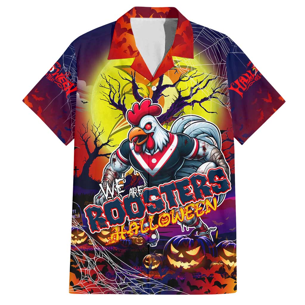 We Are Roosters Halloween Family Matching Puletasi and Hawaiian Shirt Pumpkin Scary Spooky Season - Aussie Hoodie
