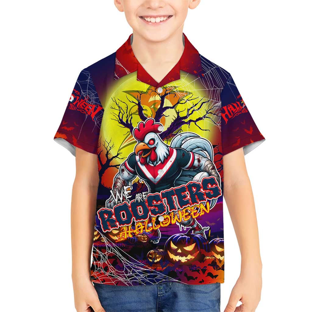 We Are Roosters Halloween Family Matching Puletasi and Hawaiian Shirt Pumpkin Scary Spooky Season - Aussie Hoodie