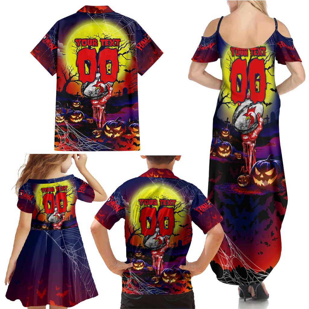 We Are Roosters Halloween Family Matching Summer Maxi Dress and Hawaiian Shirt Pumpkin Scary Spooky Season - Aussie Hoodie