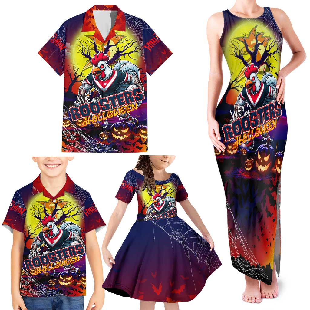 We Are Roosters Halloween Family Matching Tank Maxi Dress and Hawaiian Shirt Pumpkin Scary Spooky Season - Aussie Hoodie
