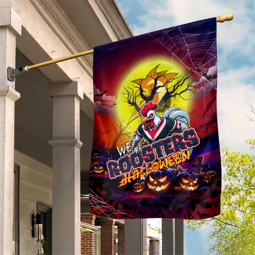 We Are Roosters Halloween Garden Flag Pumpkin Scary Spooky Season - Aussie Hoodie