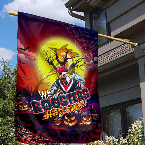 We Are Roosters Halloween Garden Flag Pumpkin Scary Spooky Season - Aussie Hoodie