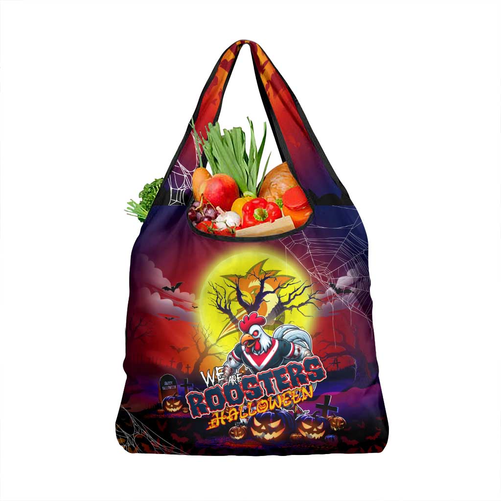 We Are Roosters Halloween Grocery Bag Pumpkin Scary Spooky Season - Aussie Hoodie