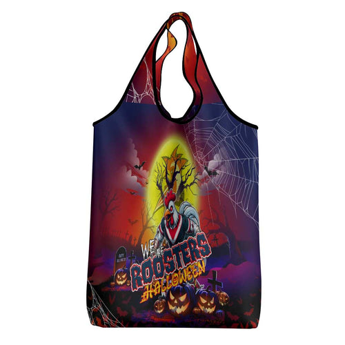 We Are Roosters Halloween Grocery Bag Pumpkin Scary Spooky Season - Aussie Hoodie