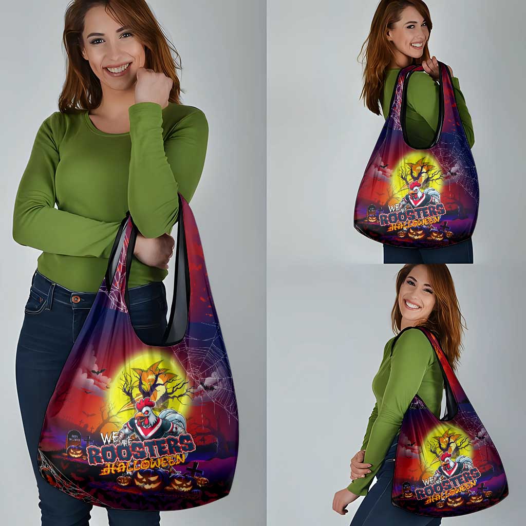 We Are Roosters Halloween Grocery Bag Pumpkin Scary Spooky Season - Aussie Hoodie