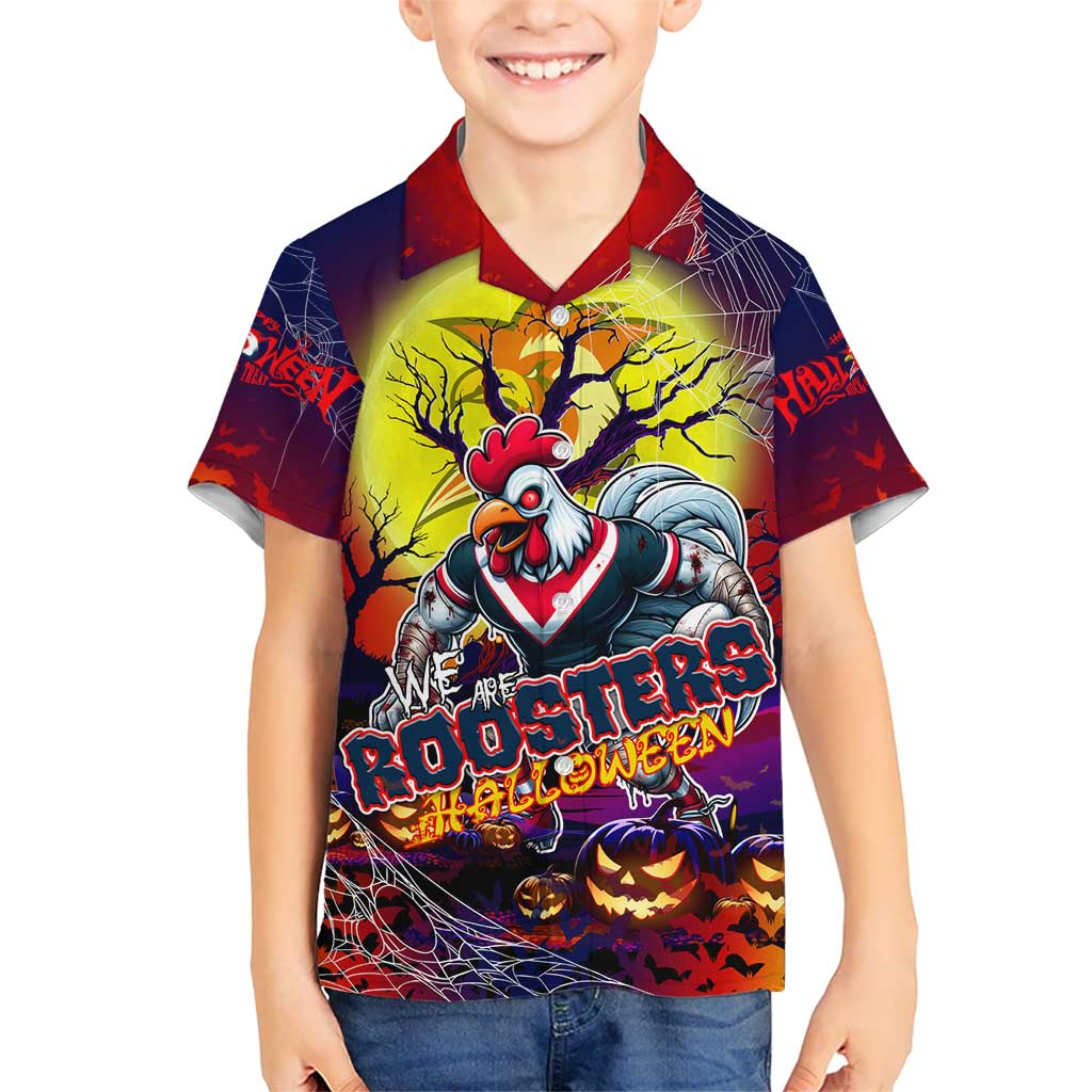 We Are Roosters Halloween Hawaiian Shirt Pumpkin Scary Spooky Season - Aussie Hoodie