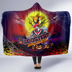 We Are Roosters Halloween Hooded Blanket Pumpkin Scary Spooky Season - Aussie Hoodie