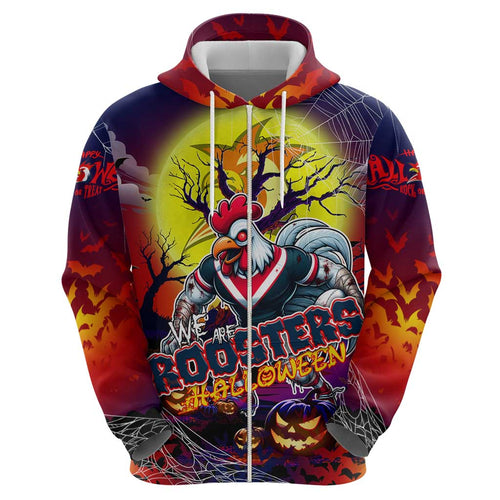 We Are Roosters Halloween Hoodie Pumpkin Scary Spooky Season - Aussie Hoodie