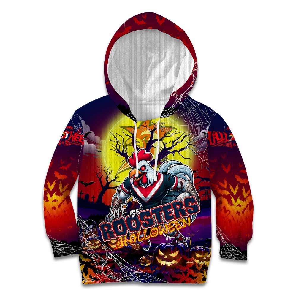 We Are Roosters Halloween Kid Hoodie Pumpkin Scary Spooky Season - Aussie Hoodie