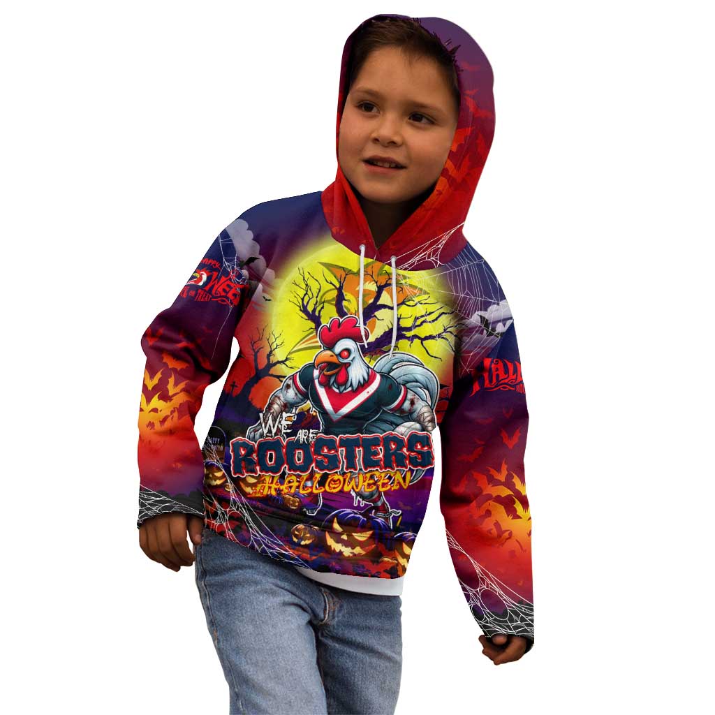 We Are Roosters Halloween Kid Hoodie Pumpkin Scary Spooky Season - Aussie Hoodie