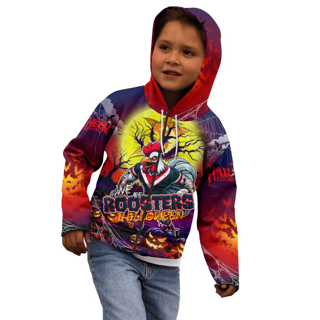 We Are Roosters Halloween Kid Hoodie Pumpkin Scary Spooky Season - Aussie Hoodie