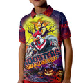 We Are Roosters Halloween Kid Polo Shirt Pumpkin Scary Spooky Season - Aussie Hoodie