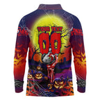 We Are Roosters Halloween Long Sleeve Polo Shirt Pumpkin Scary Spooky Season - Aussie Hoodie