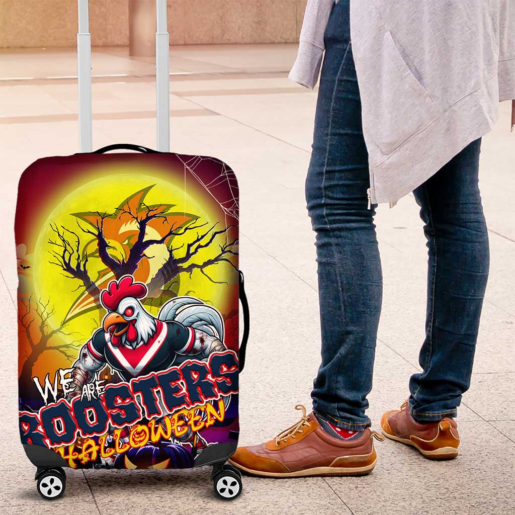 We Are Roosters Halloween Luggage Cover Pumpkin Scary Spooky Season - Aussie Hoodie