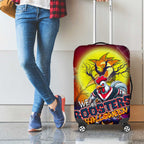 We Are Roosters Halloween Luggage Cover Pumpkin Scary Spooky Season - Aussie Hoodie