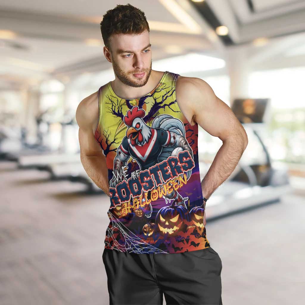 We Are Roosters Halloween Men Tank Top Pumpkin Scary Spooky Season - Aussie Hoodie