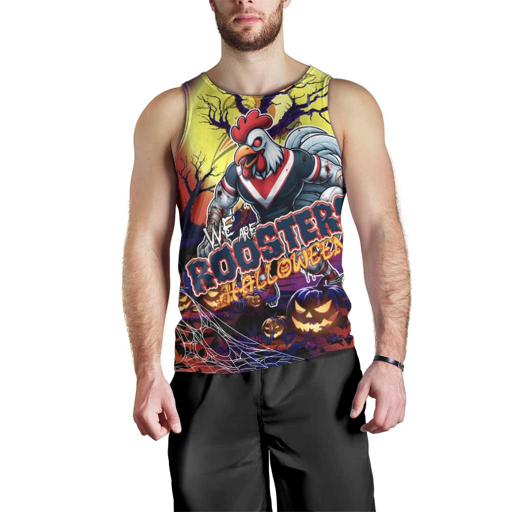 We Are Roosters Halloween Men Tank Top Pumpkin Scary Spooky Season - Aussie Hoodie
