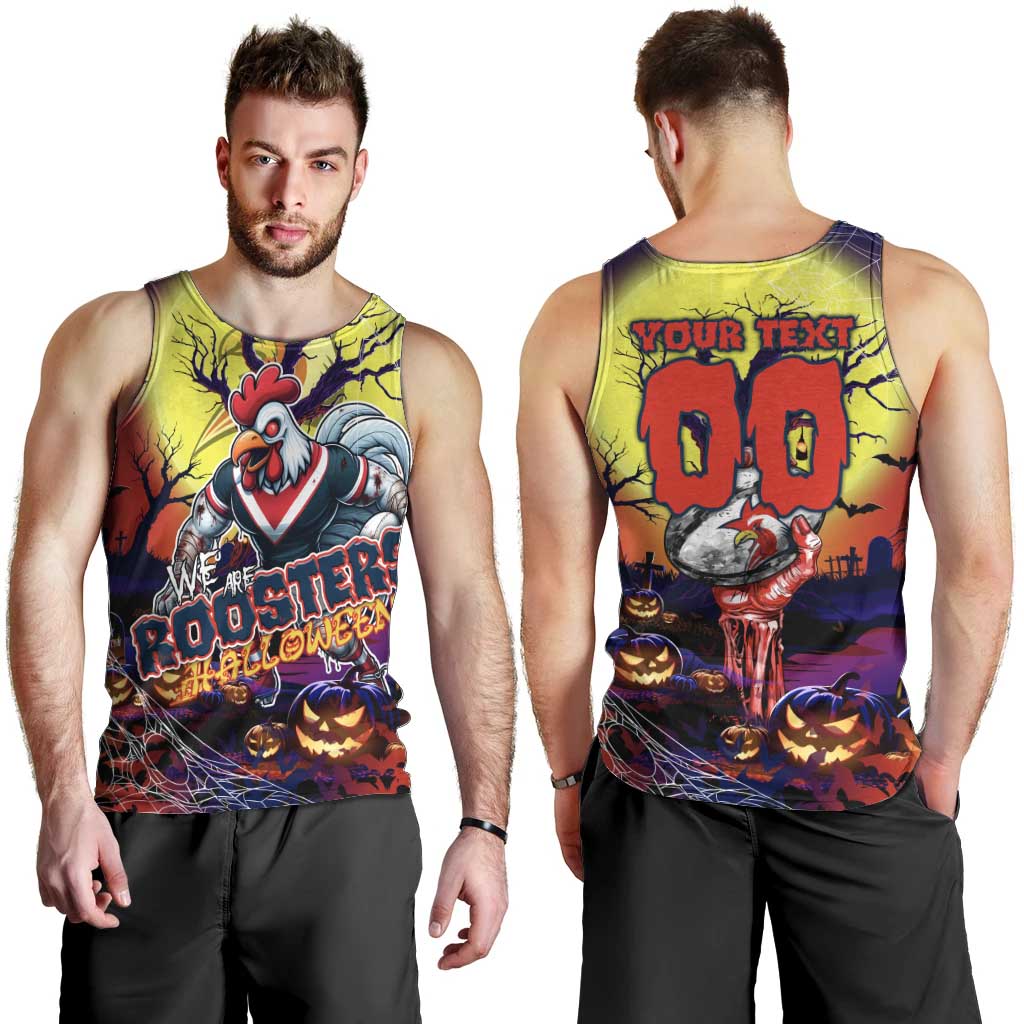 We Are Roosters Halloween Men Tank Top Pumpkin Scary Spooky Season - Aussie Hoodie