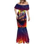 We Are Roosters Halloween Mermaid Dress Pumpkin Scary Spooky Season - Aussie Hoodie