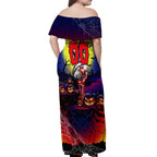 We Are Roosters Halloween Off Shoulder Maxi Dress Pumpkin Scary Spooky Season - Aussie Hoodie