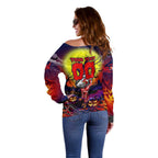 We Are Roosters Halloween Off Shoulder Sweater Pumpkin Scary Spooky Season - Aussie Hoodie